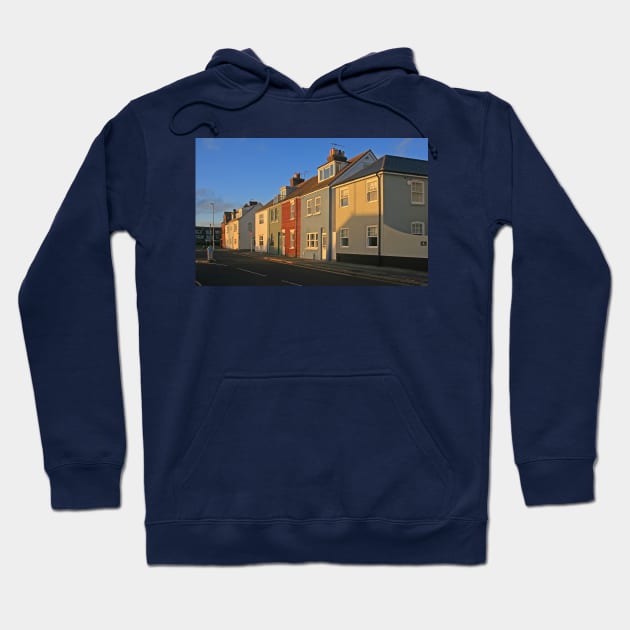 Poole Quay Cottages, November 2022 Hoodie by RedHillDigital